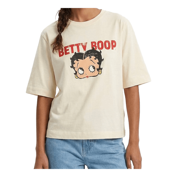 Cream Betty Boop Graphic t-shirt