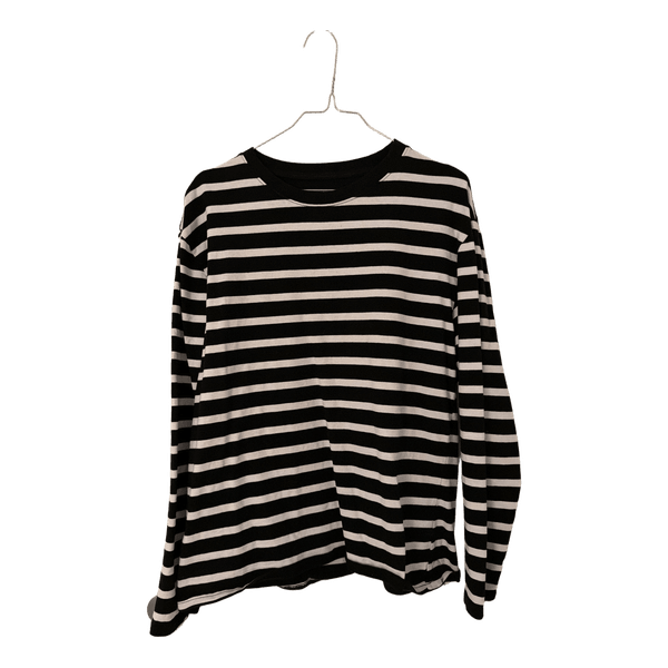 Stribet langærmet t-shirt
