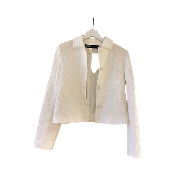 Valkoinen lyhyt takki/bleiseri / S