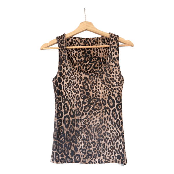 Tanktop med leopardprint