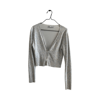 Floral button cardigan