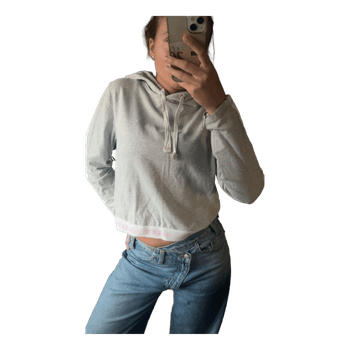Grey cropped hoodie