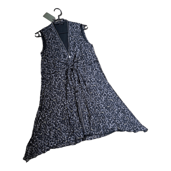 AllSaints grey leopard dress