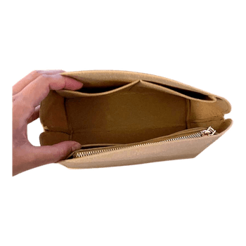 Tan purse organizer insert for Alma bb
