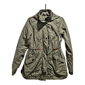 Khaki parka jacket