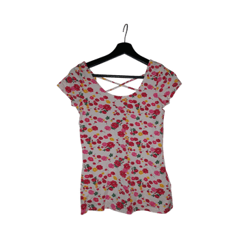 Floral short sleeve top