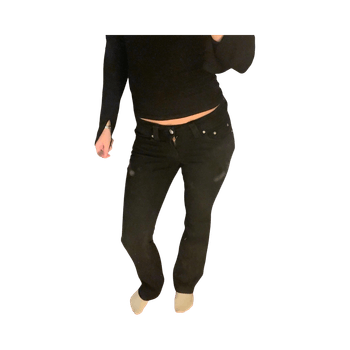 y2k low bootcut jeans