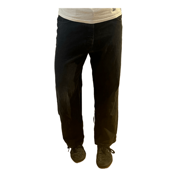Black denim jeans