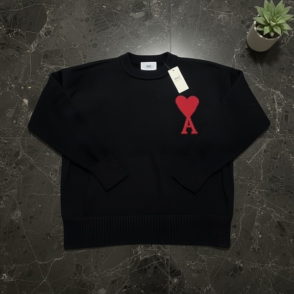 Ami paris black knitted sweater - Size M