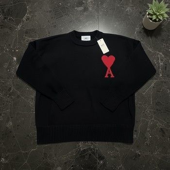 Ami paris black knitted sweater - Size M
