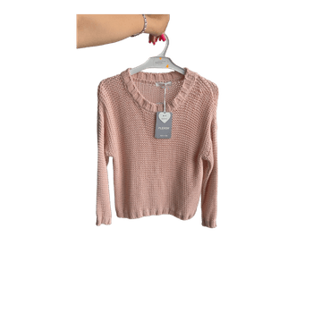 Pink knitted sweater