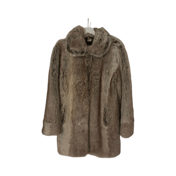 Beige tekoturkki