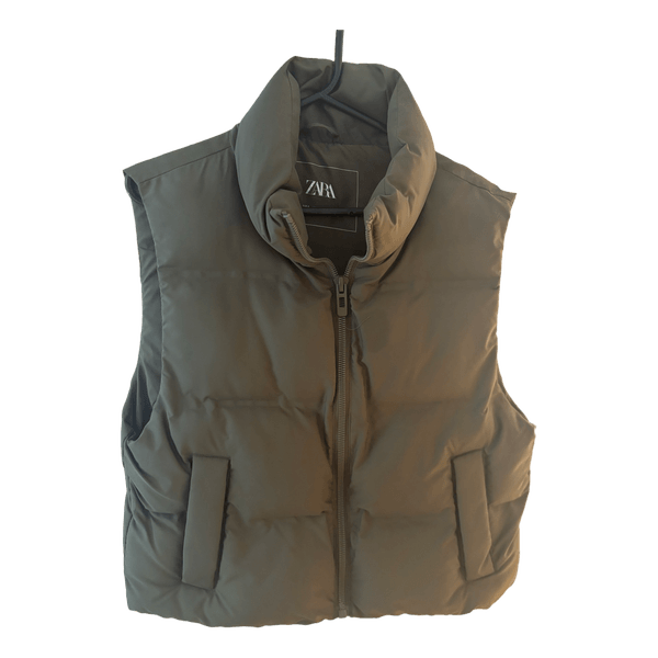 Grøn dynejakke vest