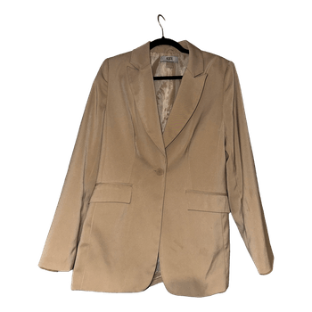 Beige blazer jacket