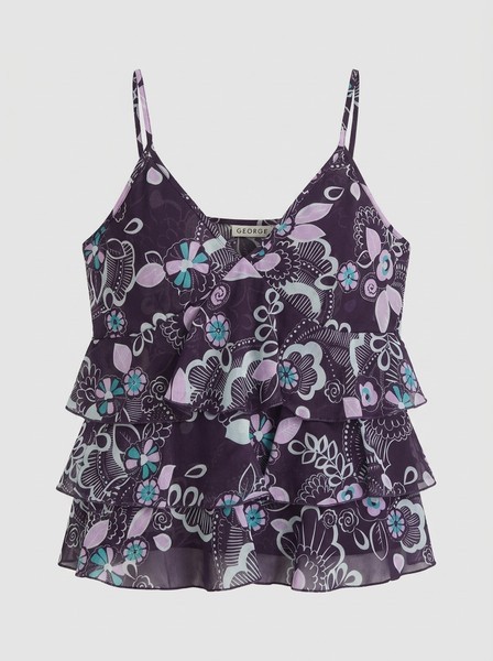 Y2k floral print top