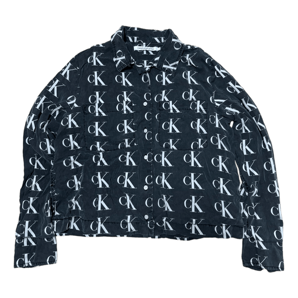 Authentic Calvin Klein jeans shirt black CK graphic summer autumn style | Size - Small