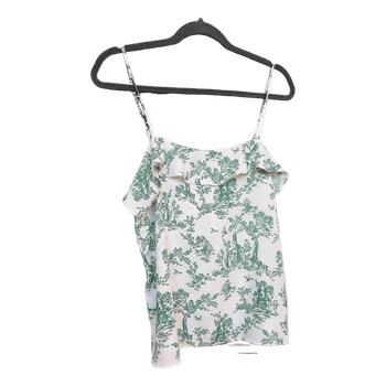 Green white toile top
