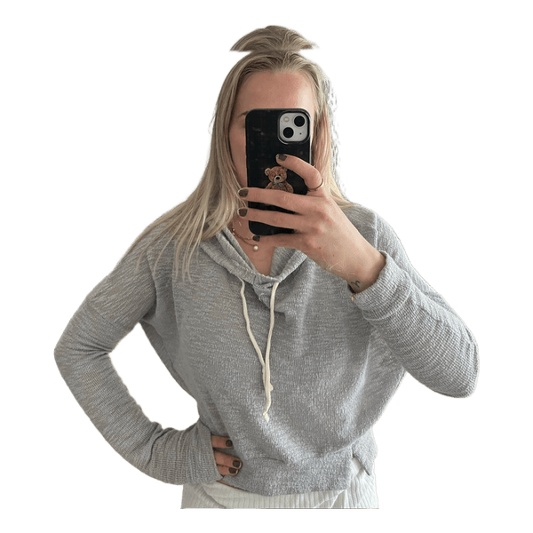 Harmaa kevyt huppari Hollister