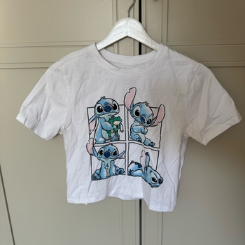 White cartoon print t-shirt