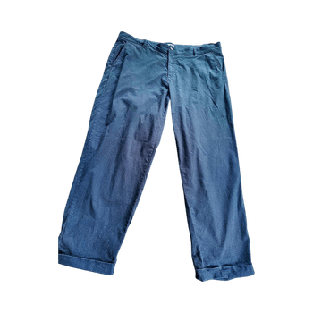 Navy cotton stretch trousers