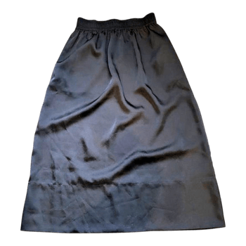Black midi skirt