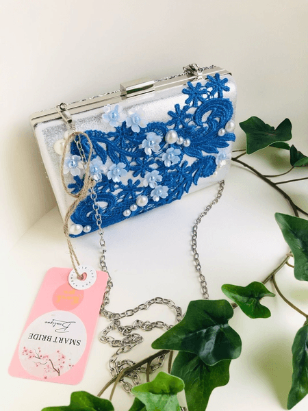 Glitter-laukku sininen bag