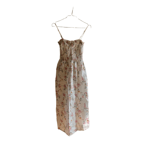 Blomstret sommertop med smock