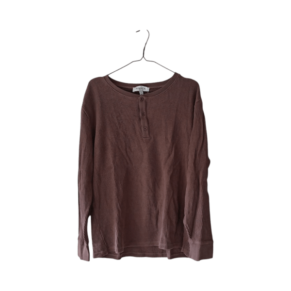 New waffle knit long-sleeve jumper