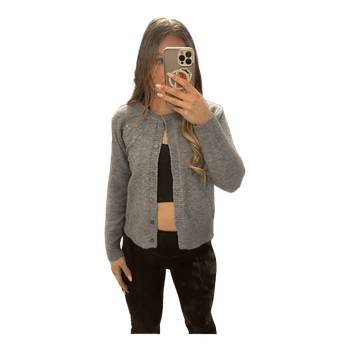 Grey buttoned cardigan