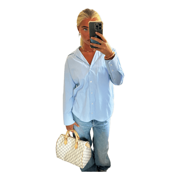 Blå Zara skjorte