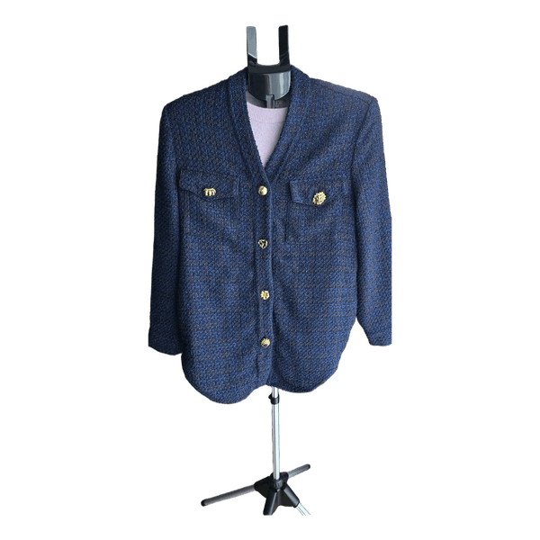 Pinko blue tweed blazer
