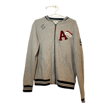 Grey bomber jacket