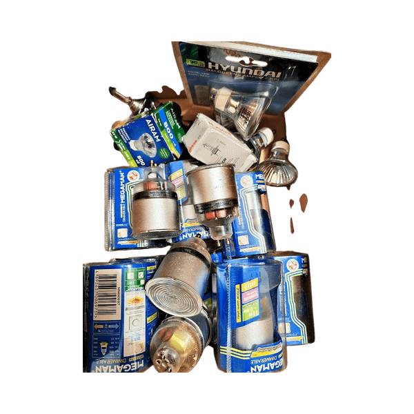 Variety of halogen light bulbs