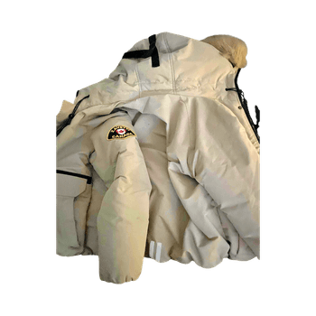 zavetti canada goode winter jacket beige