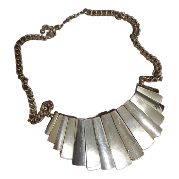 Gold statement necklace