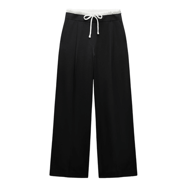 Sorte wide leg bukser