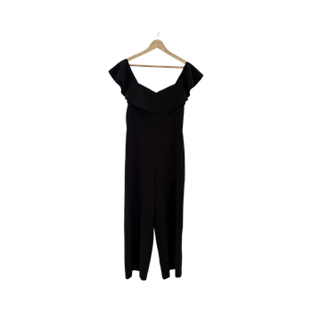 Musta off-shoulder haalari