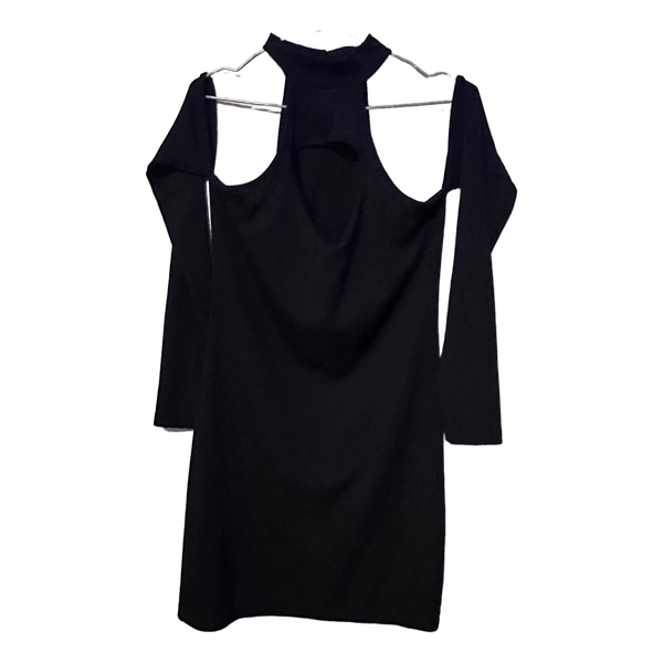 Black mini dress