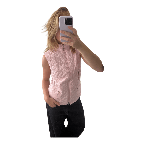 Golfino lyserød quiltet vest