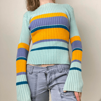 90s striped sweater