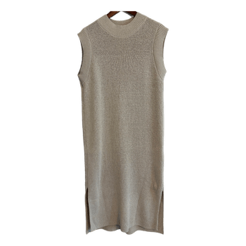 Beige neulemekko