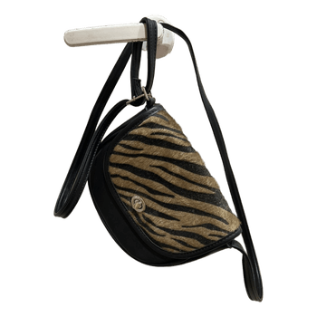 Zebra print shoulder bag