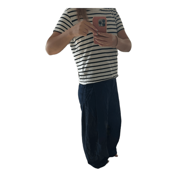 Blå vide jeans