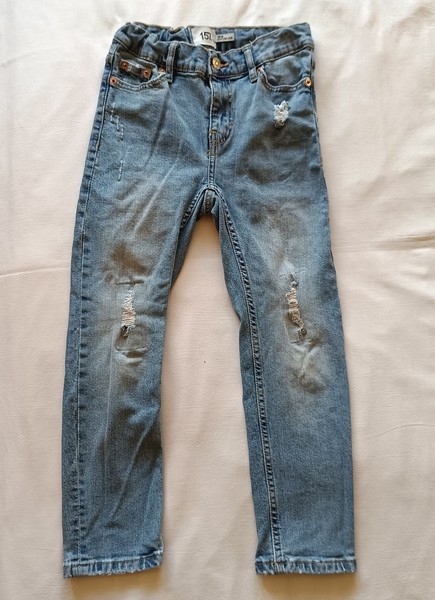Blue denim jeans