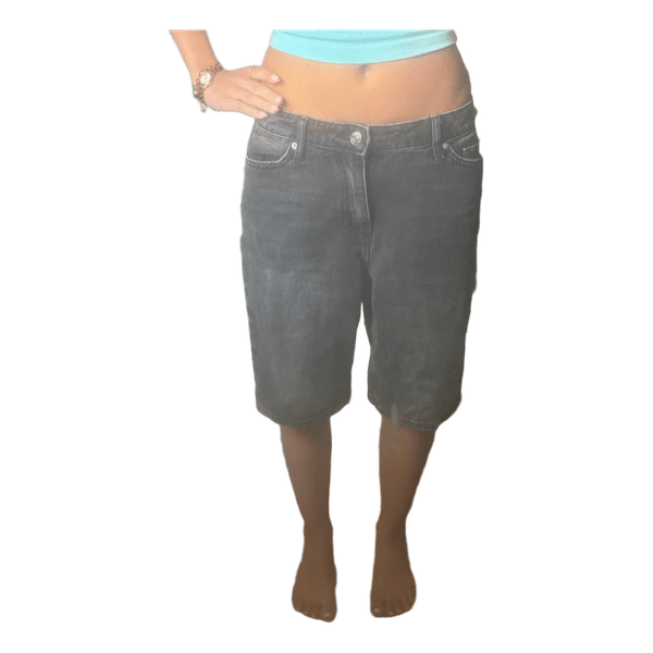 Mørkegrå denimshorts