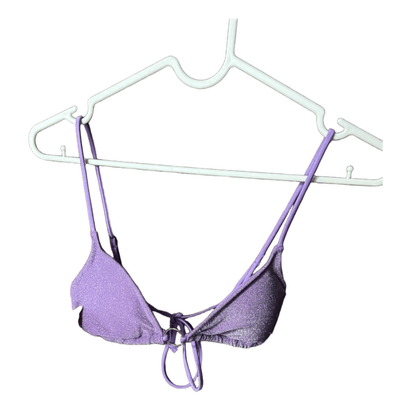 Purple shimmer bikini set