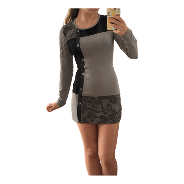 Grey knit dress