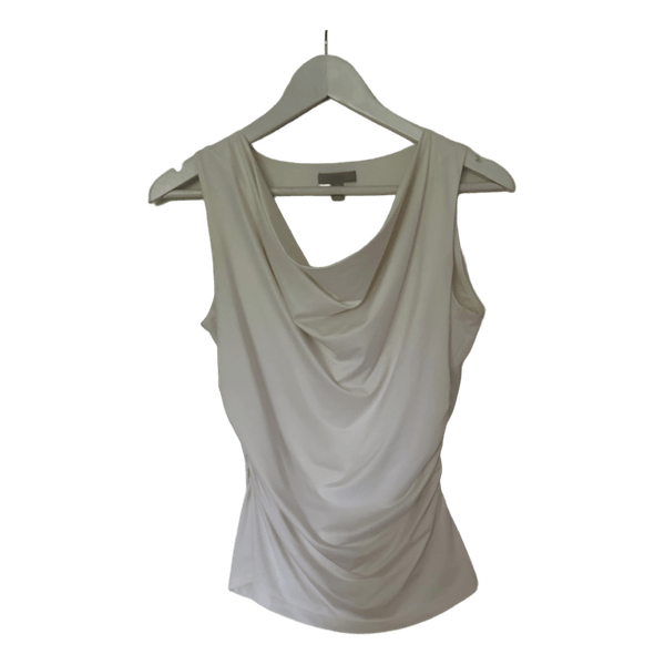 H&M white cowl neck top
