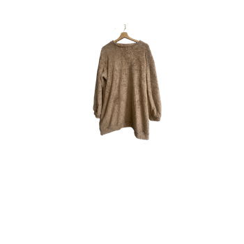 Beige teddy-paita