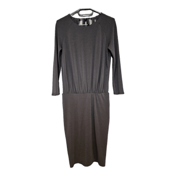 Black dress with open back